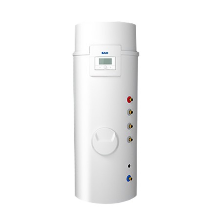 Scaldacqua a pompa di calore monoblocco a basamento Baxi SPC 250 S Plus con bollitore per acqua calda sanitaria