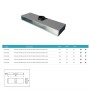 Plenum Tecnosystemi Isolato ingressi post/lat per diffusore lineare 3 feritoie L.600 PWD300180