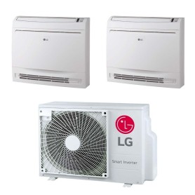 Climatizzatore a console LG dualsplit da 12000 + 12000 btu UQ12F inverter con R32 in A+++ MU2R17