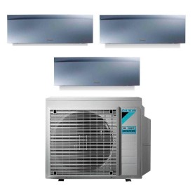 Climatizzatore Daikin Trial Split Inverter Serie Emura Silver III 7+7+9 7000+7000+9000 Btu A+++ WiFi R32 3MXM52A