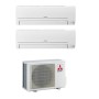 Climatizzatore Mitsubishi BT dual split 7000+7000 btu con inverter in R32 WI-FI incluso in A+++ MXZ-2F42VF3