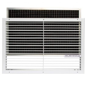 Tecnosystemi griglia di ripresa in alluminio verniciato bianco con filtro estraibile per controsoffitto 600x400 WB11161525