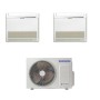 Condizionatore con inverter dual split Console Samsung AJ035 12000+12000 Btu R32 in A+++ AJ050TXJ2KG