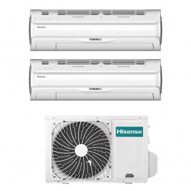 Climatizzatore Hisense Silentium Pro dual split da 12000+12000 btu inverter con Wifi 2AMW52U4RXC in R32 A++