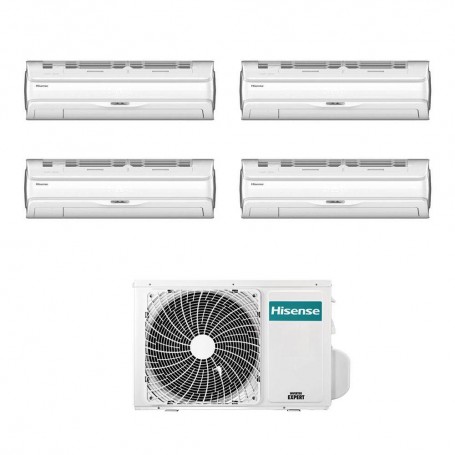 Climatizzatore Hisense Silentium Pro quadri split da 9000+9000+9000+9000 btu inverter con Wifi 4AMW105U4RAA in R32 A++