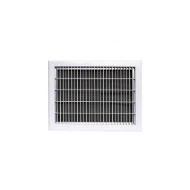 Tecnosystemi griglia di ripresa in plastica ABS bianca con filtro estraibile e controtelaio per controsoffitto 11176160