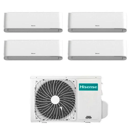 Climatizzatore Energy Pro Plus Hisense quadri split 9000+9000+9000+12000 btu inverter con wifi 4AMW81U4RJC in A++