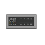 Innova comando ventilconvettore ECA644II Smart Touch a bordo macchina modulante con termostato