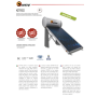 Pannello solare termico Sunerg 200 lt circolazione naturale da 2,3 mq per tetto piano