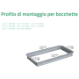 Tecnosystemi Profilo di montaggio per bocchette
