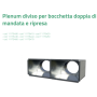 Tecnosystemi Plenum diviso per bocchetta doppia di mandata e ripresa