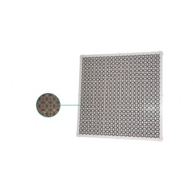 Tecnosystemi Griglia di ripresa in plastica abs bianca per controsoffitti con filtro estraibile per controsoffitto