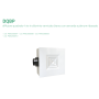 Tecnosystemi DQBP diffusore per condizionatore quadrato 4 vie in alluminio verniciato bianco con serranda e plenum ribassato