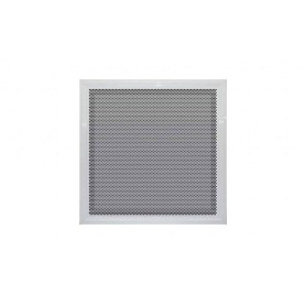 Tecnosystemi Diffusore per condizionatore in metallo verniciato bianco con schermo forellato fisso