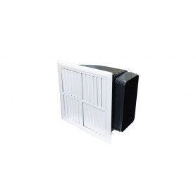 Tecnosystemi Diffusore per condizionatore multidirezionale ad alette regolabili in plastica ABS bianca con plenum