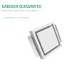 Tecnosystemi canova quadro diffusore in gesso per cartongesso