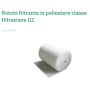 Tecnosystemi Rotolo filtrante in poliestere classe filtrazione G2