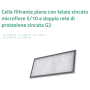 Tecnosystemi Cella filtrante piana con telaio zincato microfiore 5/10 G2 spessore 10 mm