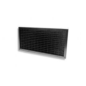 Tecnosystemi Cella filtrante piana in poliuretano spessore 10 mm con telaio zincato microfiore 6/10 e doppia rete di protezione