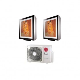 Condizionatore LG Dual Split Art Cool Gallery 12+12 12000+12000 Btu Inverter A+++ MU3R19 WIFI ready