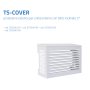 Tecnosystemi TS-COVER protezione estetica per unità esterne con tetto inclinato 5°