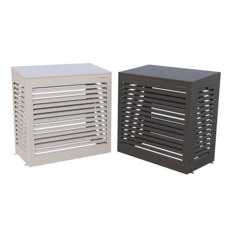 Tecnosystemi TS-COVER BOX protezione estetica ad isola per unità esterna con tetto inclinato 5°