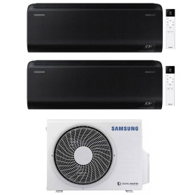 Climatizzatore Samsung WindFree Black wifi dual split 7000+7000 btu inverter A+++ in R32 AJ040TXJ2KG