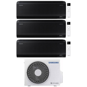 Climatizzatore Samsung WindFree Black wifi trial split 9000+9000+9000 btu inverter A+++ in R32 AJ052TXJ3KG