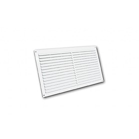 Tecnosystemi GRMF griglia rettangolare con molla di fissaggio in ABS bianca