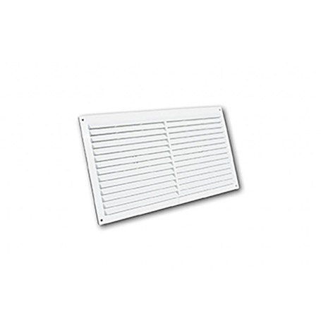 Tecnosystemi GRMF griglia rettangolare con molla di fissaggio in ABS bianca