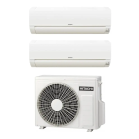 Climatizzatore Hitachi Dodai FrostWash dual split da 9000+12000 btu inverter in R32 RAM-40NE2F in A++