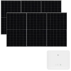 Impianto Kit fotovoltaico Solplanet con Inverter da 3 kw e 8 Pannelli fotovoltaici Ja Solar