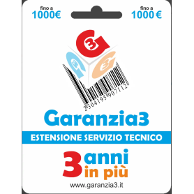 Estensione garanzia 3 anni GR3V 1000 a domicilio