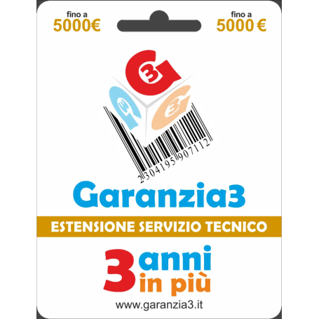 Estensione garanzia 3 anni GR3V 5000 a domicilio