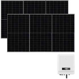 Impianto Kit fotovoltaico Solplanet con Inverter da 4 kw e 9 Pannelli fotovoltaici Ja Solar da 520w
