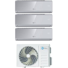 Climatizzatore Inverter Diloc Over Silver trial split 9000+9000+12000 Btu D.Over321 R 32 A+++ Wi-fi Integrato