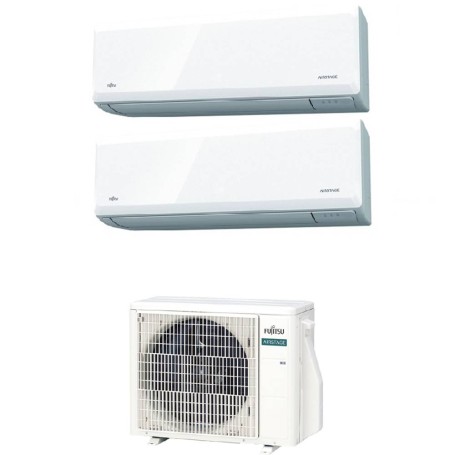 Climatizzatore dual split Fujitsu KN da 9000+9000 btu Wi-fi inverter R32 A++ AOEG14KBCA2