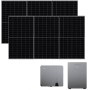 Impianto Kit fotovoltaico da 3kw Midea Inverter ibrido 6 kw completo di batteria di accumulo e 8 Pannelli fotovoltaici Ja Solar