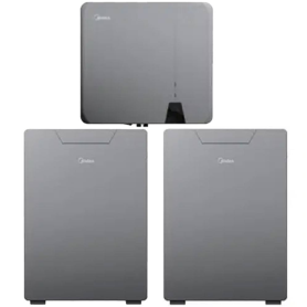 Kit Fotovoltaico da 6 kW Composto da Inverter Ibrido MIDEA MHELIOS FLEX-A EA-S6K 6 KW e 2 Batterie da 5 kWh