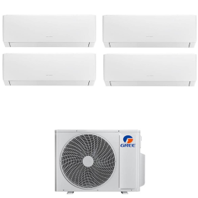 Condizionatore quadri split con inverter da 9000+9000+9000+12000 Gree Pular Wifi in A++ con R32 GWHD(28)NK6OO