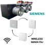 Plenum canalizzato con serrande motorizzate wifi a 3 zone, centralina e interfaccia Siemens