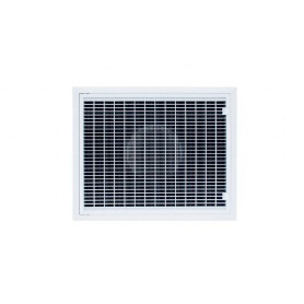 Tecnosystemi Griglia di ripresa per condizionatore apribile in plastica ABS bianca con filtro estraibile per controsoffitto