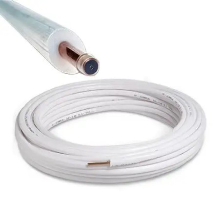 Tubo rame rivestito condizionamento rotolo da 10 mt 5/8 isolato spessore 1mm