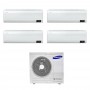 Climatizzatore Samsung WindFree Avant wifi quadri split 7000+7000+9000+9000 btu inverter A+++ in R32 AJ080TXJ4KG
