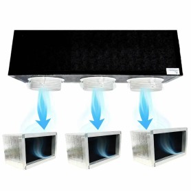 Kit Plenum canalizzato in poliuretano espanso a 3 zone completo di plenum bocchetta