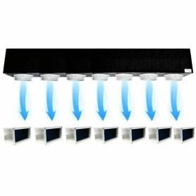 Plenum canalizzato in poliuretano espanso a 7 zone completo di plenum bocchetta