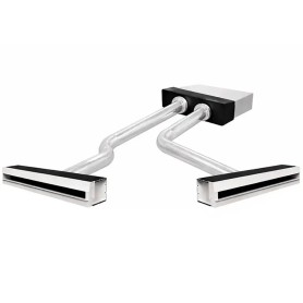 Kit Plenum Coibentato a 2 Zone per Condizionatore Canalizzato completo di Plenum Feritoia a scomparsa