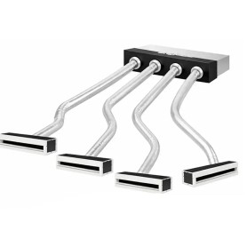 Kit Plenum Coibentato a 4 Zone per Condizionatore Canalizzato completo di Plenum Feritoia a scomparsa