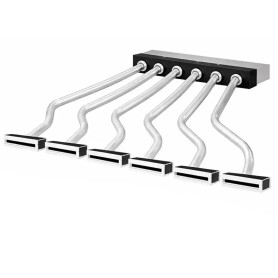 Kit Plenum Coibentato a 6 Zone per Condizionatore Canalizzato completo di Plenum Feritoia a scomparsa