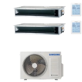 Climatizzatore canalizzabile Samsung dual split 9000+9000 Btu Inverter R32 A+++ AJ052TXJ3KG